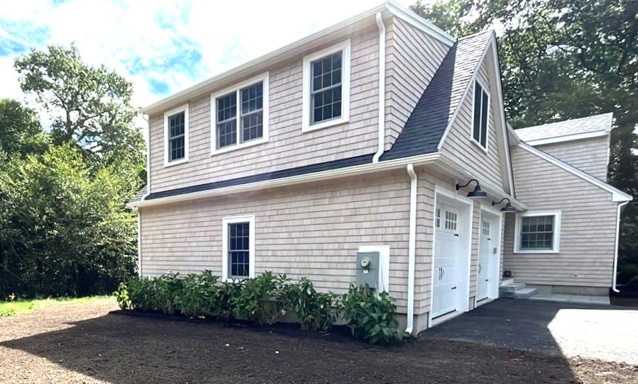 Wayland Massachusetts, cuter building, home addition, primary suite over garage addition