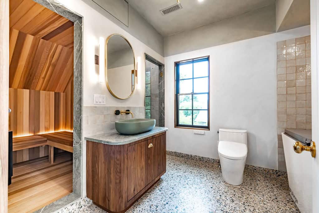 Cutler Building & Remodeling, Wellesley Massachusetts carriage house renovations, kitchen remodel, bathroom remodel, sauna, cold plunge, custom cabinetry